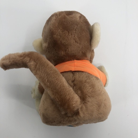 VTG Dakin 1977 Lets Monkey  Around Plush Sitting Stuffed Animal 9" Chimp Korea - Picture 9 of 12